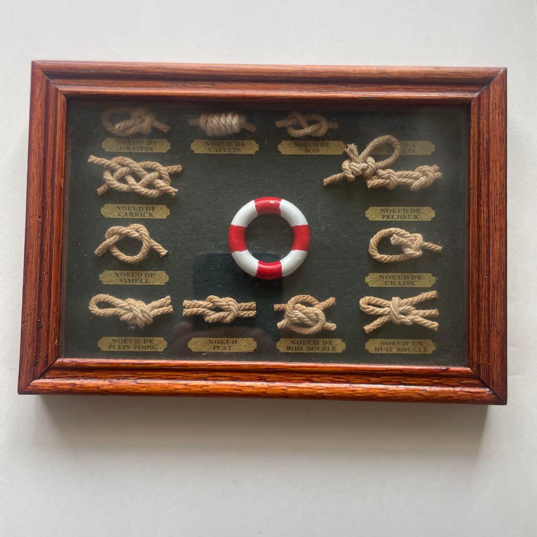ロープノット（ロープ結び）額 マリンインテリア - メルカリ