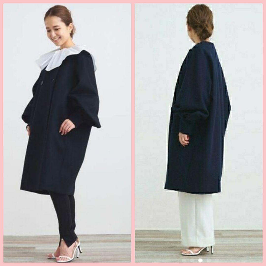 yori ヨリ ダブルパフスリーブ コート ボリュームスリーブ - メルカリ