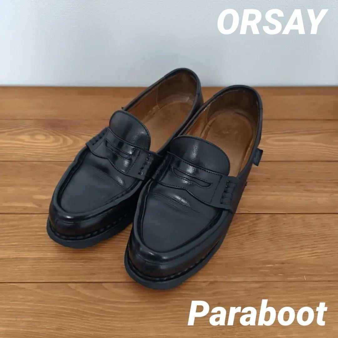即日発送】☆パラブーツ オルセー 4 ネイビー☆ソール・内側正規修理済