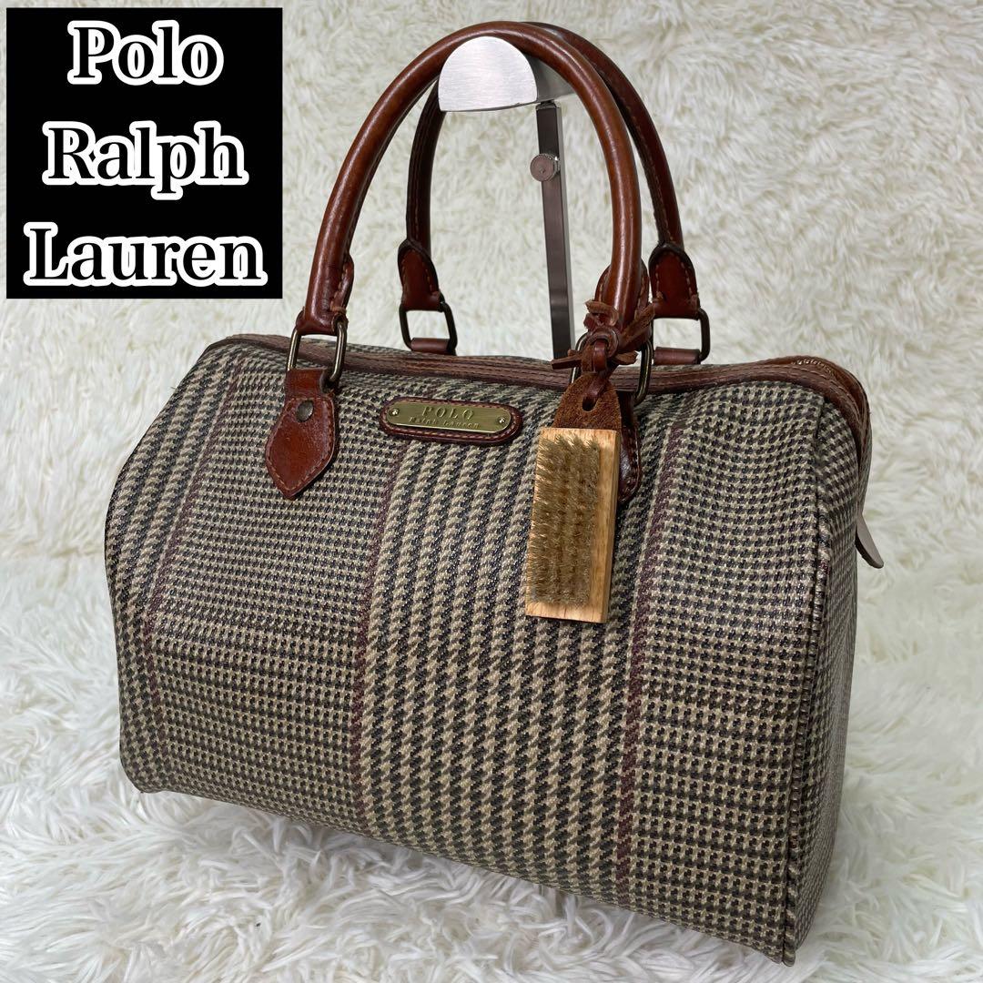 Ralph Lauren ポロラルフローレン ミニボストンバッグ 千鳥格子 - メルカリ