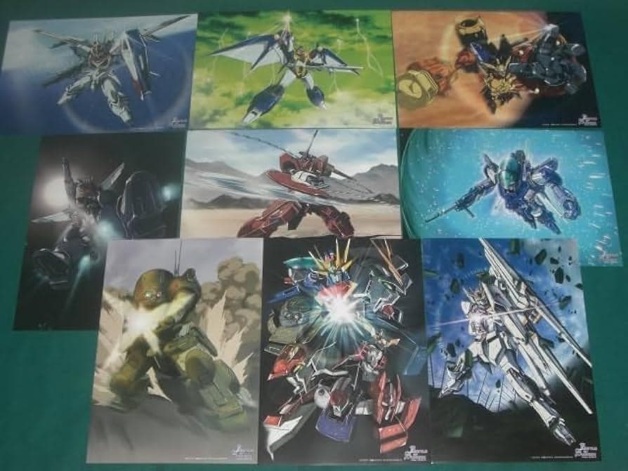 当時もの ガンダム A4 クリアファイル 6セット＆ A4ポスター 9枚セット