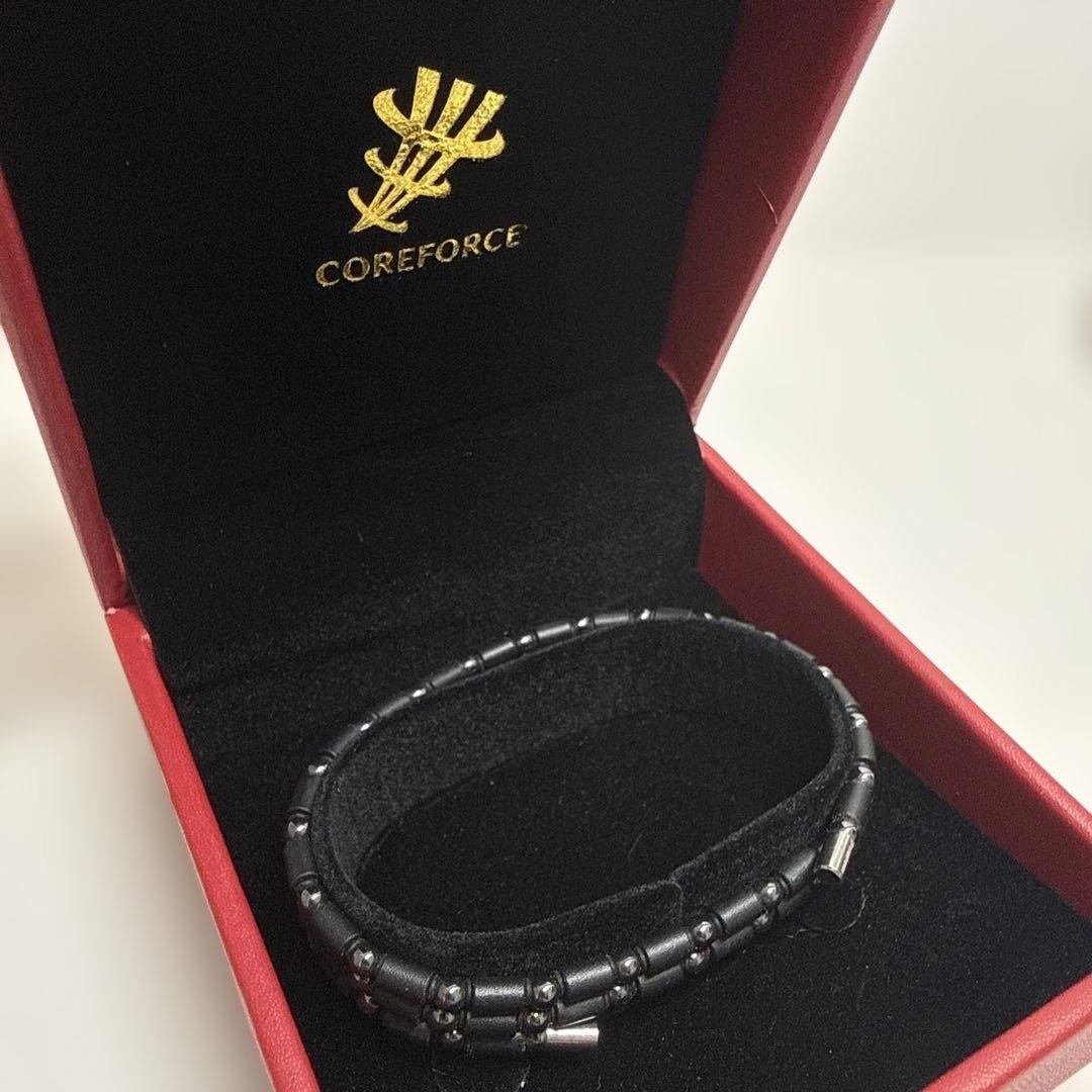 COREFORCE ブラックビーズ ネックレス　約50センチ COREFORCE（コアフォース） コアフォースネックレス プロ ブラック