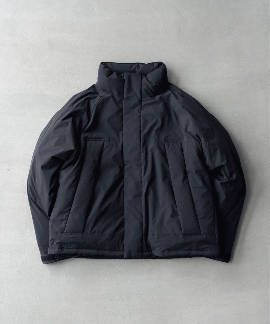 美品　Sサイズ SINSS ショートパフジャケット　チャコール SINSS ダウンジャケット ダウン Short puff jacket / ショートパフ