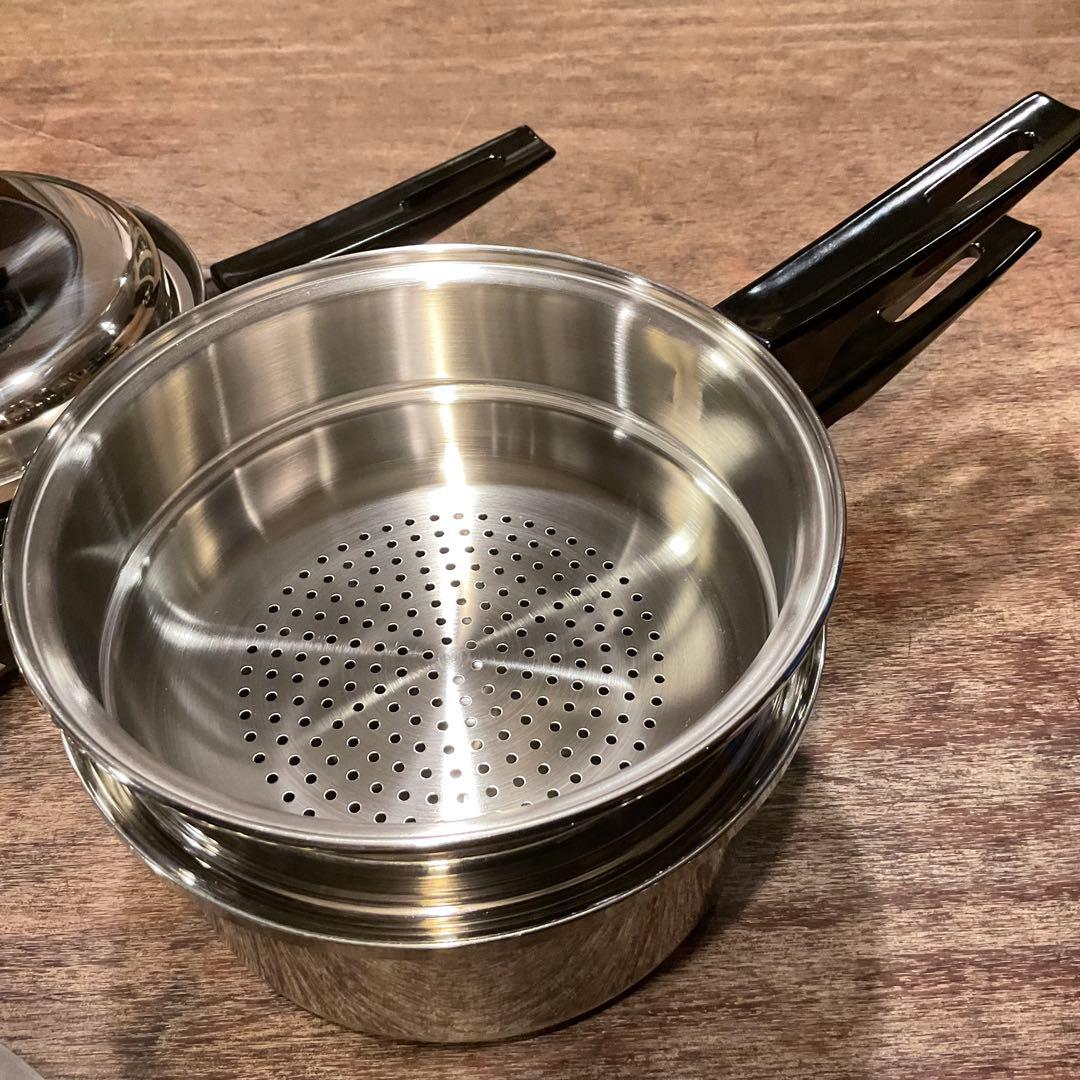 未使用！テンプトーン TEMP-TONE サーモコア ステンレス 片手鍋 無水鍋