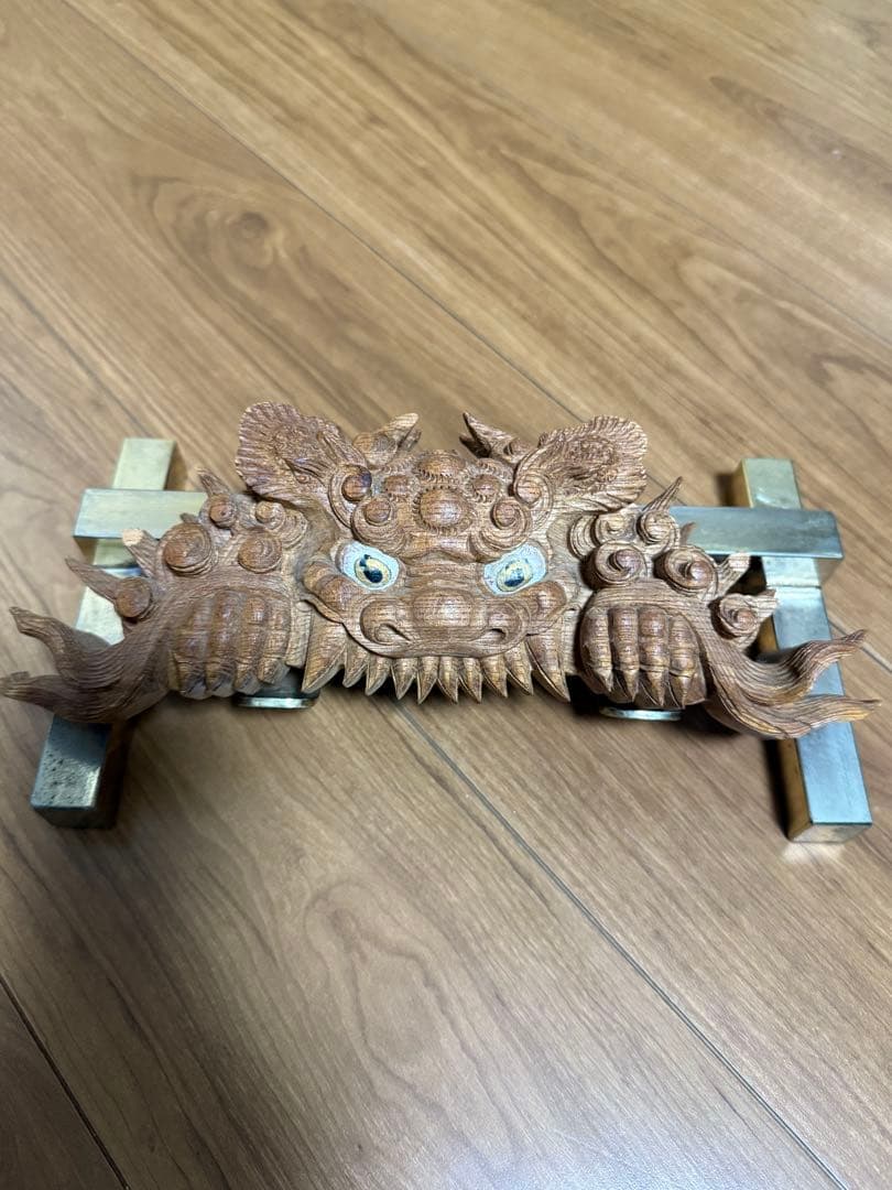 だんじり　獅噛み　彫物　彫刻 獅噛み表札 | 株式会社木彫前田工房 | 贈答品としても喜ばれる木彫彫刻