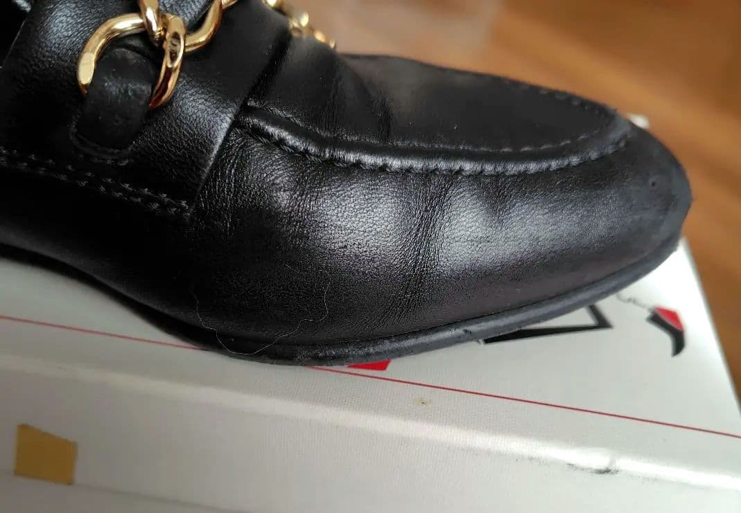 正規品】シャネル ココマーク チェーン ローファー G36420 黒 23.5