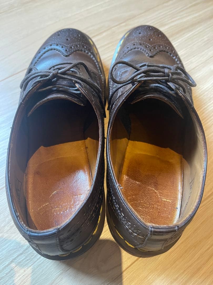 Dr.Martens wing tip brown vintage - メルカリ