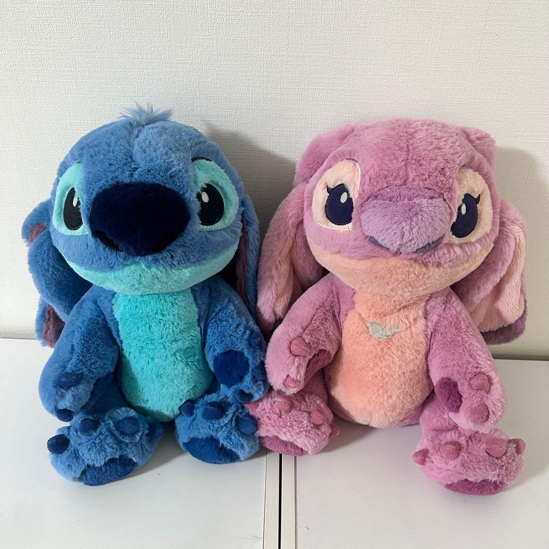 スティッチ＆エンジェル フラッフィープラッシーぬいぐるみ - メルカリ