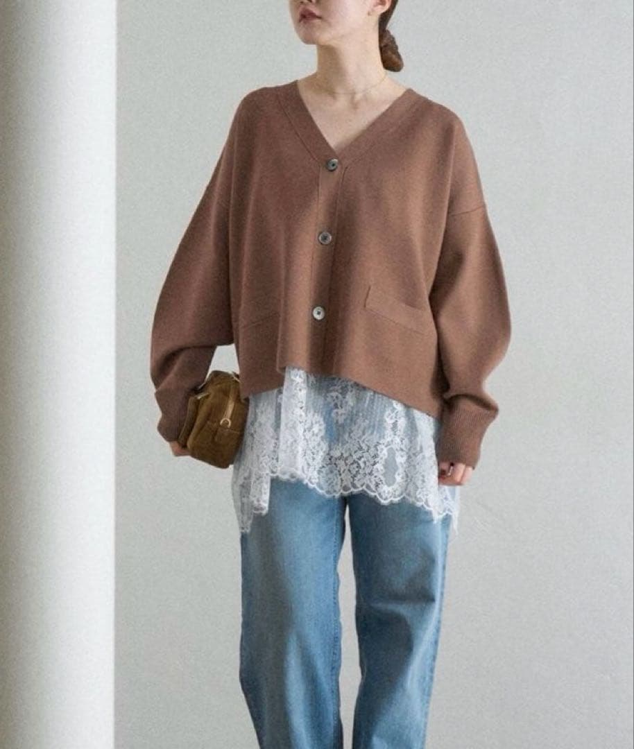 IENA イエナ ショートカーディガン キャメル 定価20,900円 試着のみ