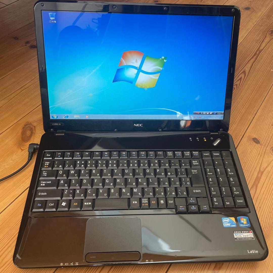 NEC LS350/A Windows7 ライセンス認証済み LaVie 中古 ノートパソコン NEC Lavie LS350シリーズ Win11Home/Core4
