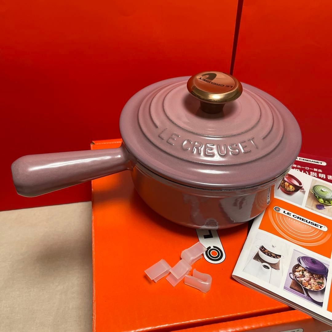 ルクルーゼ　ソースパン 16cm モーヴピンク (カッパーツマミ) ルクルーゼ ソースパン 16cm モーヴピンク (カッパーツマミ) - メルカリ