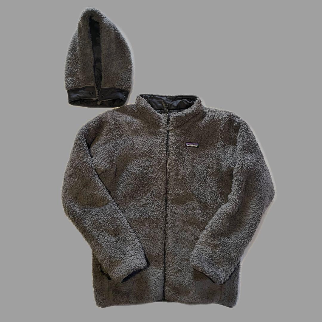 Patagonia フリースダウンジャケット リバーシブル ボア フード着脱 S