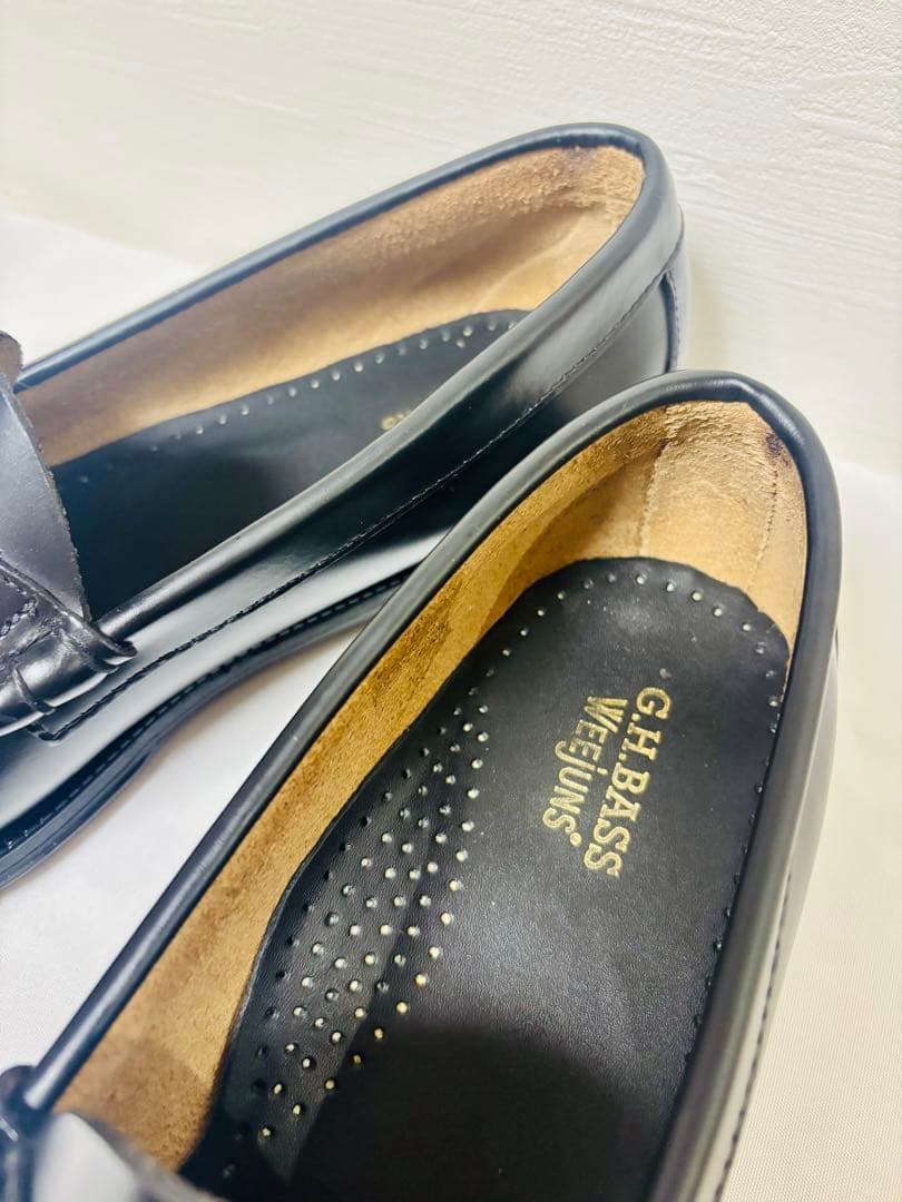 【美品】G.H.BASS　LARSON　11711D　BLACK