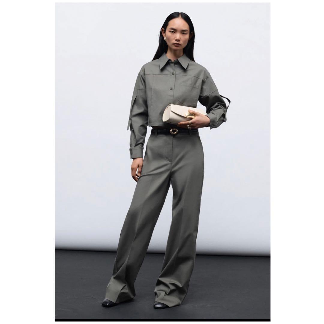 ３.１フィリップリム ノータック コットン パンツ 4 カーキ ARMY 今期 3.1フィリップリム ノータック コットン パンツ 4 カーキ ARMY