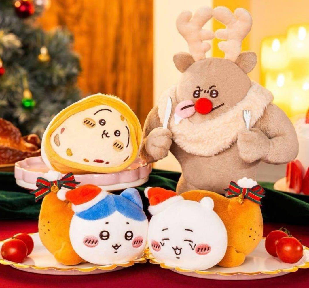 ちいかわ　ぬいぐるみ4個セット 予約】ちいかわ ハチワレとごきげんななかまマスコット（4個セット