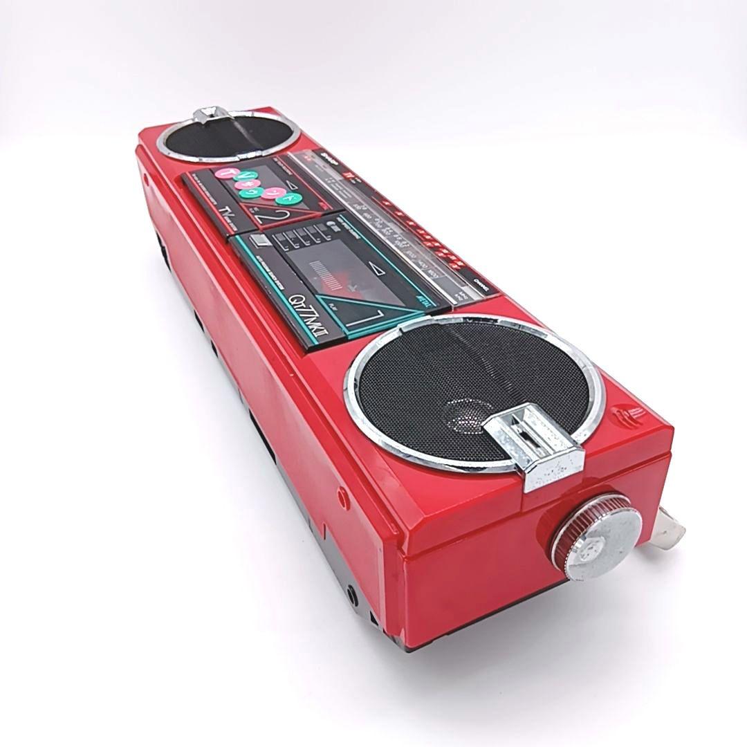 SHARP ラジカセ シャープ 昭和レトロ ダブルカセット QT-77MK2 昭和