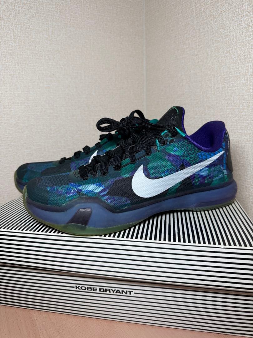 Nike Kobe 10 X バスケットボールシューズ 26cm NIKE KOBE X 10 ID Black Silver Grey Anthracite Chrome Platinum
