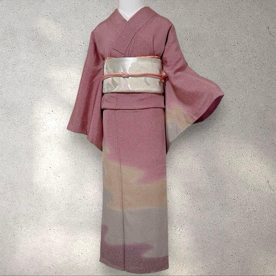 Y240 正絹 訪問着 作家物 フルセット 身丈157 裄丈68 - メルカリ
