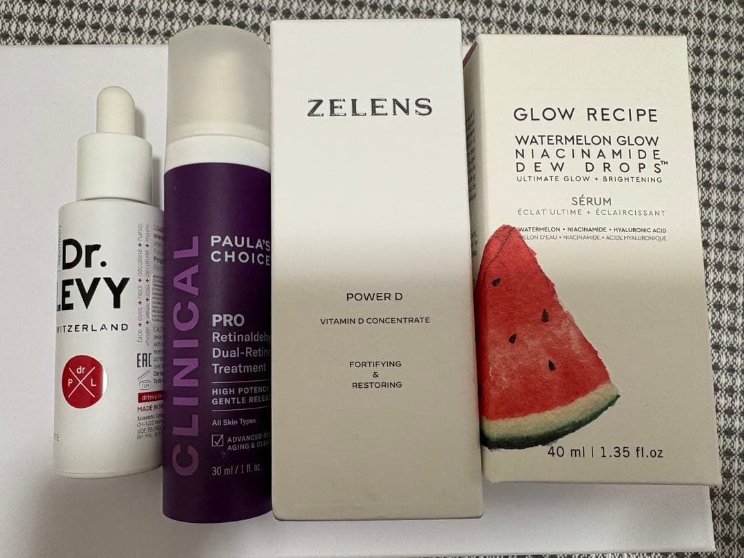 ZELENS、glow recipe、Paula’s choice、DrLEVY Power B - Revitalising & Clarifying