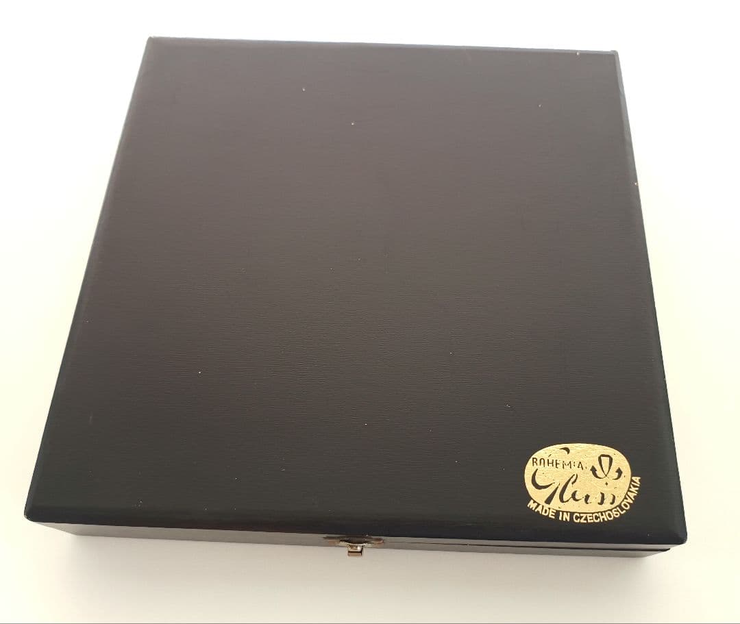 ボヘミアンクリスタル　大皿　27.5cm