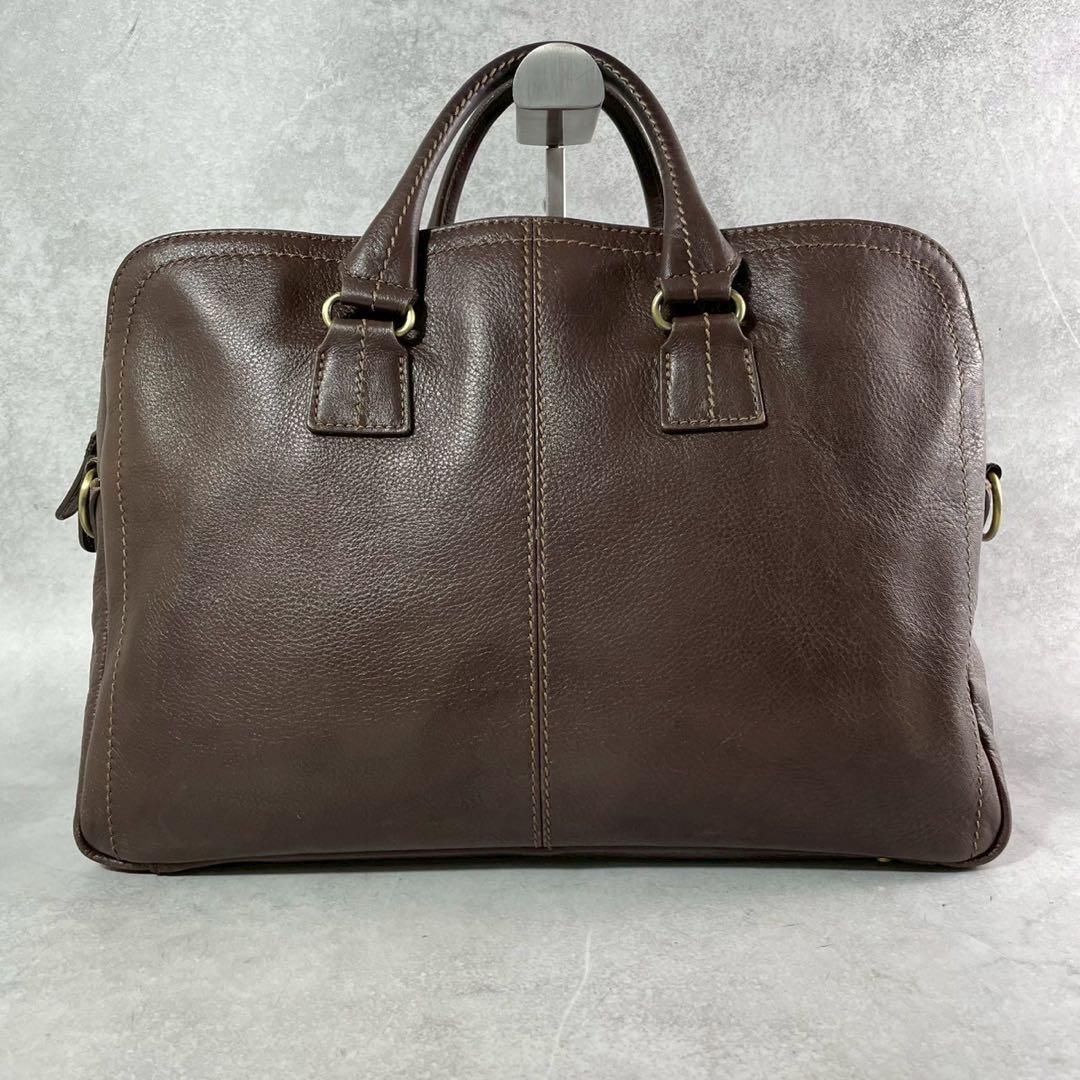 極美品✨】土屋鞄 2way プロータ ビジネスバッグ シボ革 ブラウン