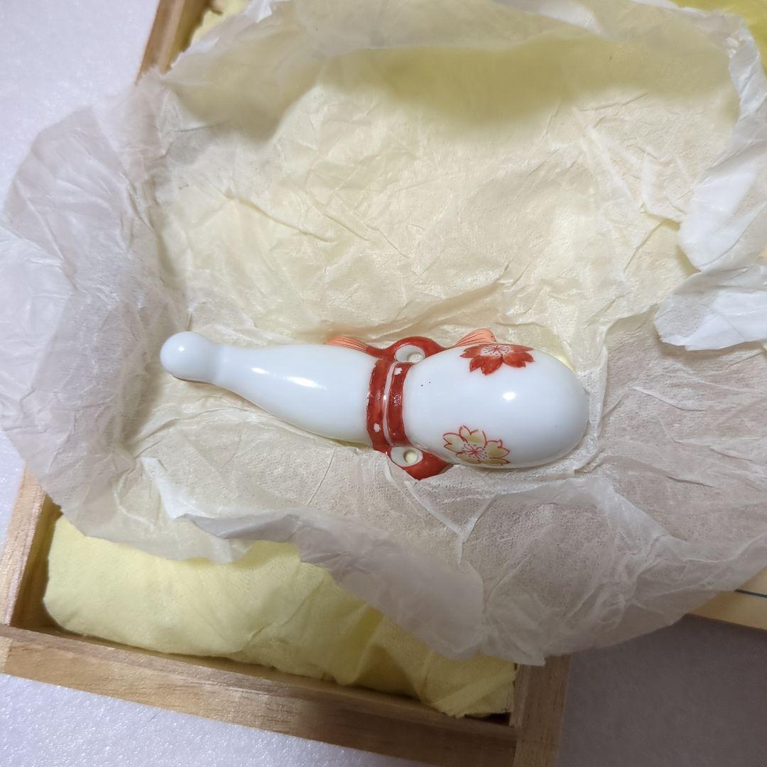 ひょうたん箸置重要無形文化財十四代柿右衛門作品