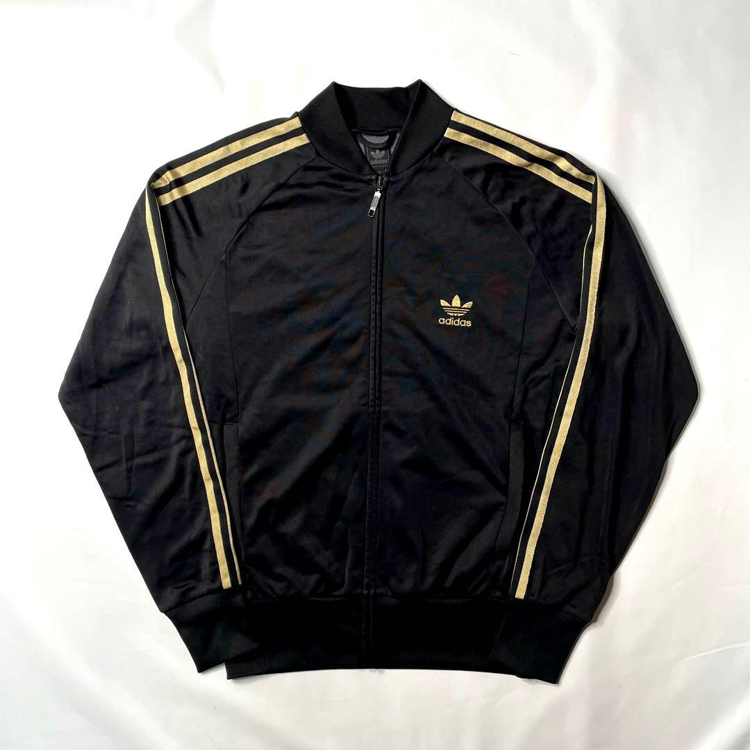 adidas アディダス 復刻 atp トラックジャケット ジャージ 黒金 - メルカリ