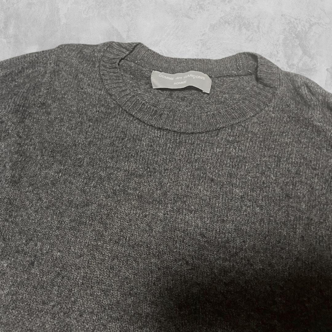 90s COMMEdesGARÇONS HOMME クルーネックニット グレー - メルカリ