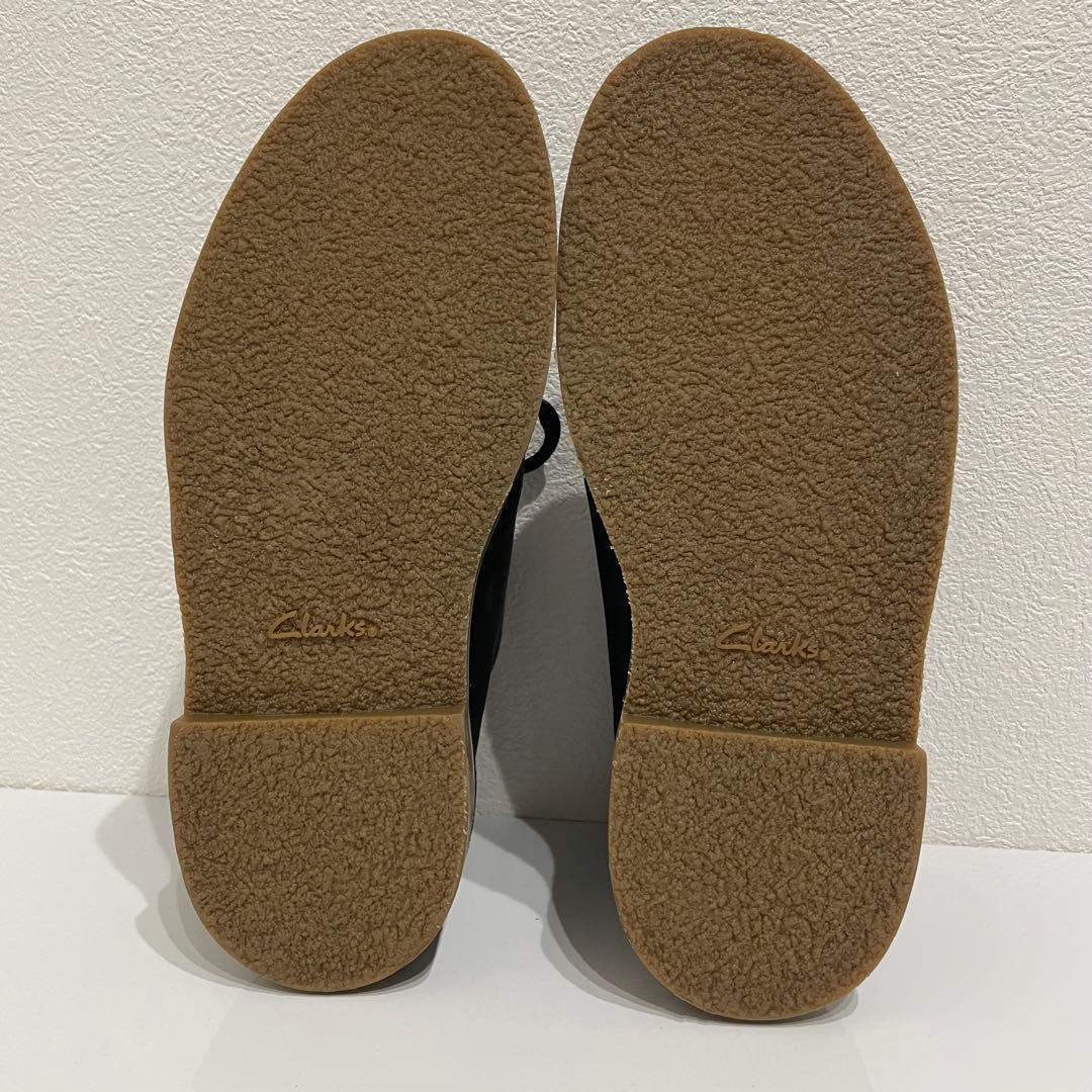 [クラークス] チャッカブーツ シェプトン ブラック レザー 24.5cm