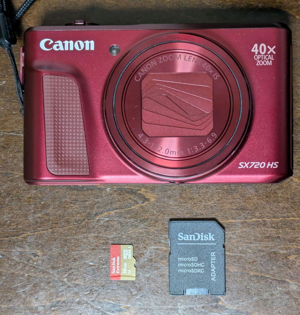 Canon SX720 HS レッド 20.3MP 40倍ズーム