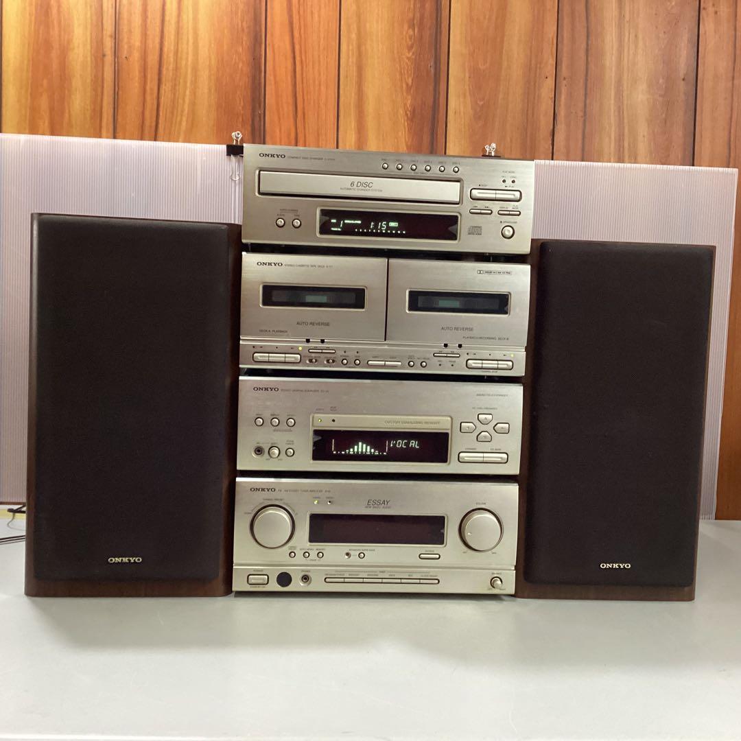 Onkyo オンキョー Essay コンポ スピーカー付き - メルカリ
