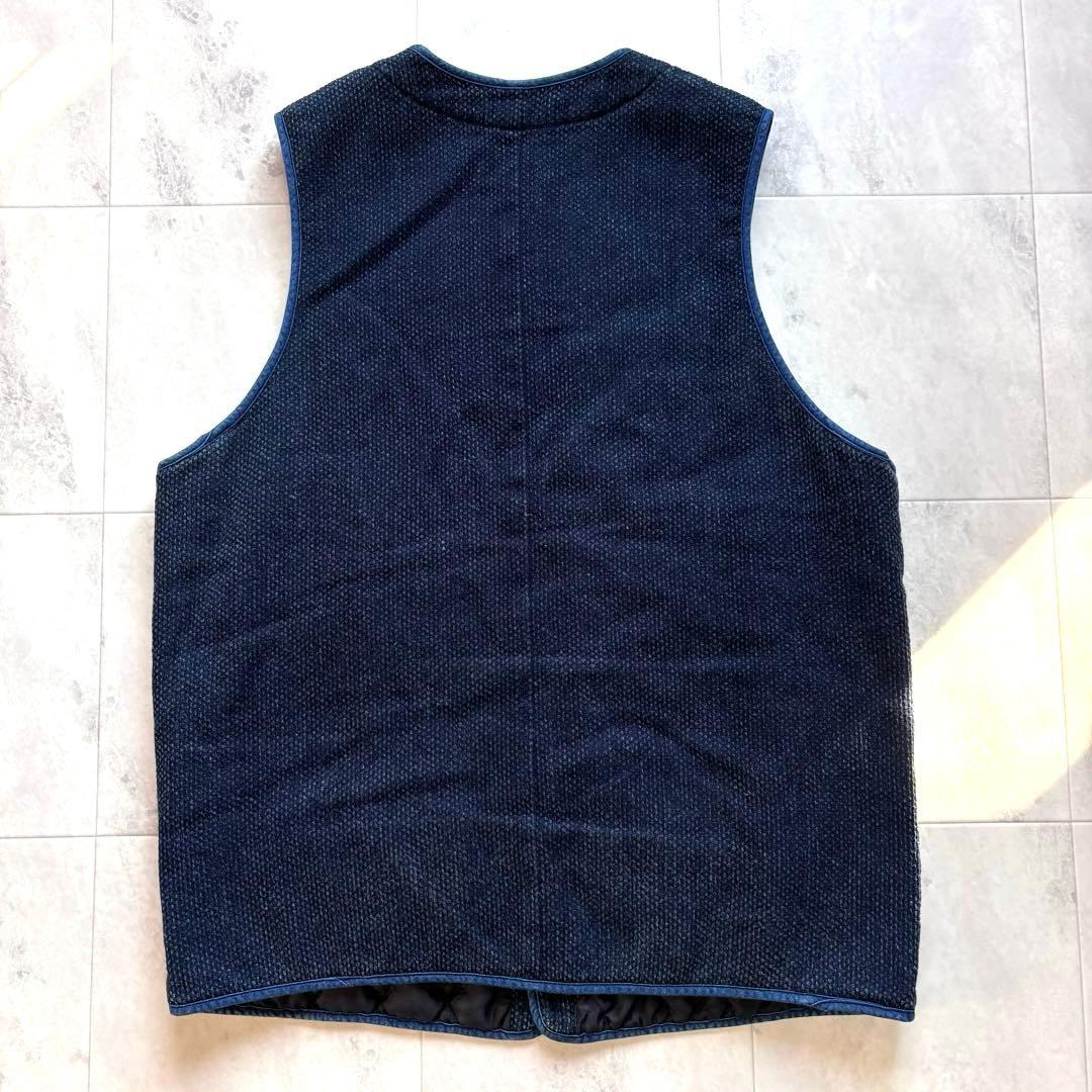 超希少】ジャパンブルージーンズ 刺子パディングベスト XL 日本製