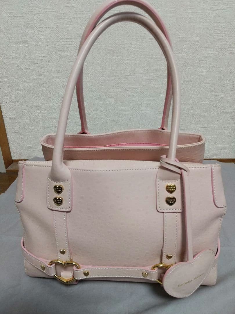 レトロ可愛い】サマンサタバサ♡ピンクトートバッグ／平成初期の希少
