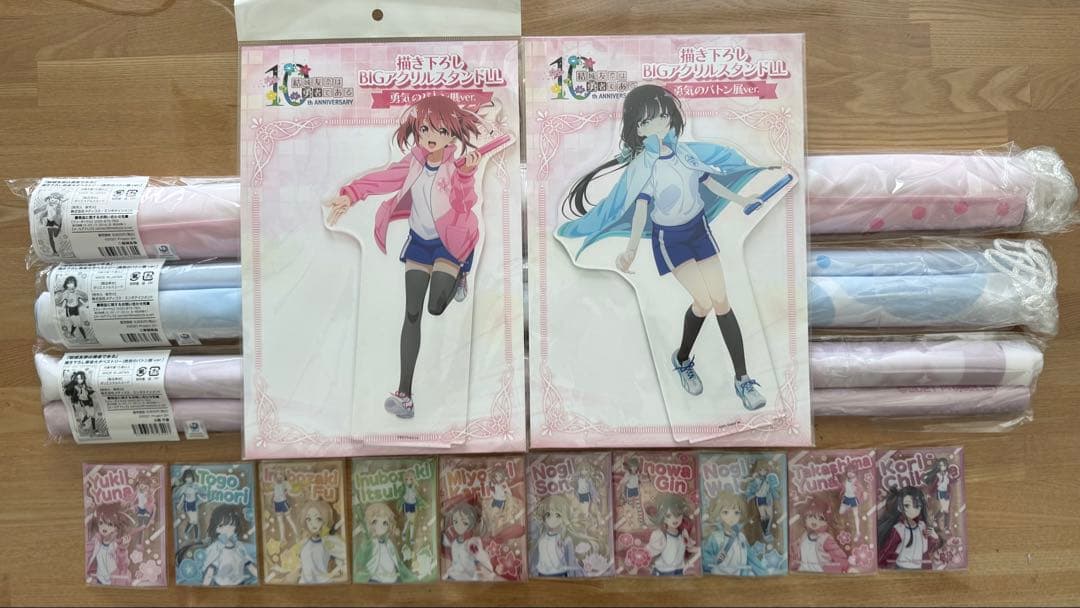 【結城友奈】勇気のバトン展 タペストリー3種、アクスタ2種、購入特典カード全種付 結城友奈は勇者である 10周年記念 勇気のバトン展 先行グッズ 11月発売