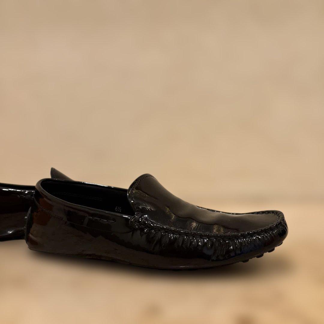 TODS ドライビングシューズ 黒エナメル サイズ6 1/2 25㎝