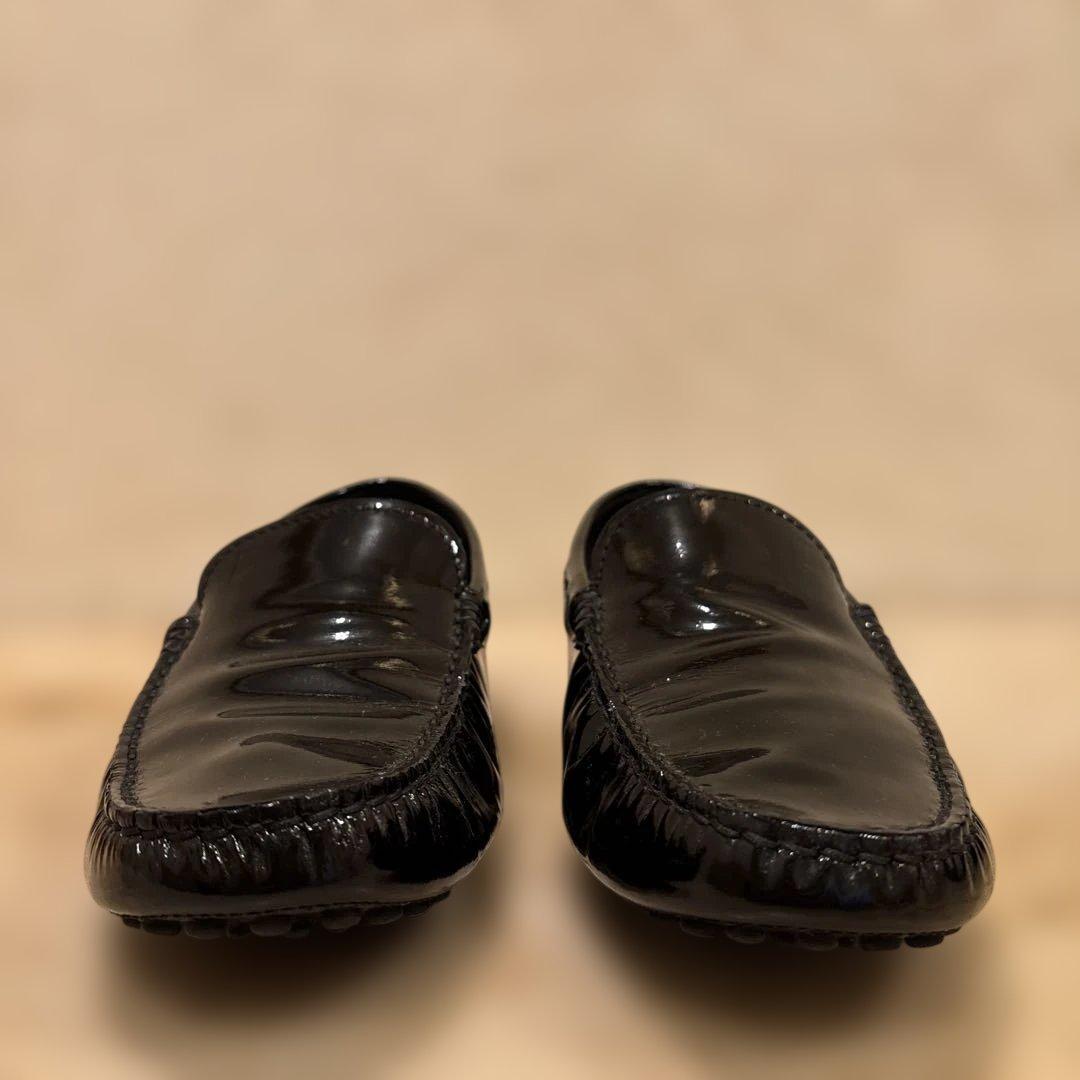 TODS ドライビングシューズ 黒エナメル サイズ6 1/2 25㎝