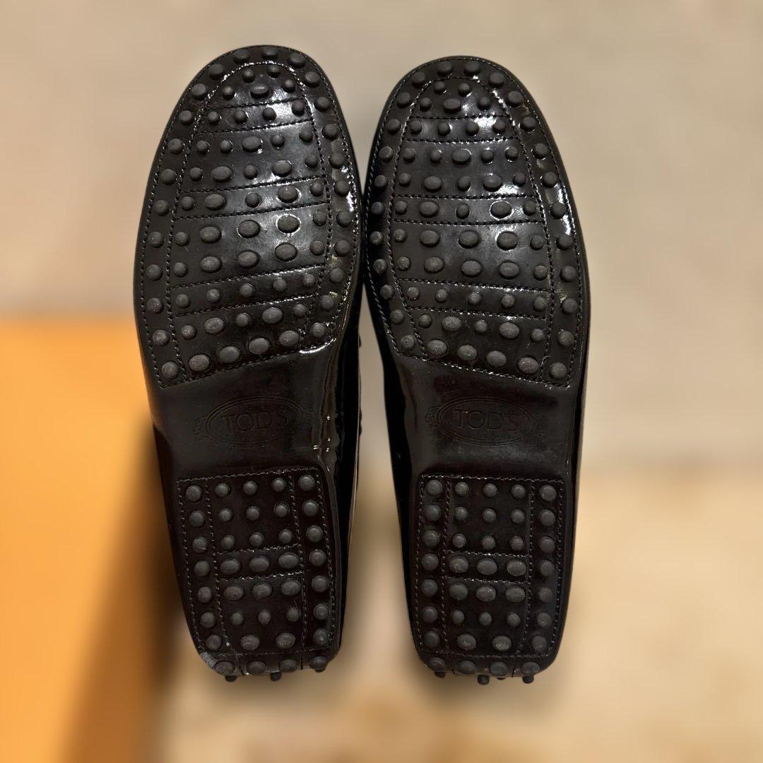 TODS ドライビングシューズ 黒エナメル サイズ6 1/2 25㎝