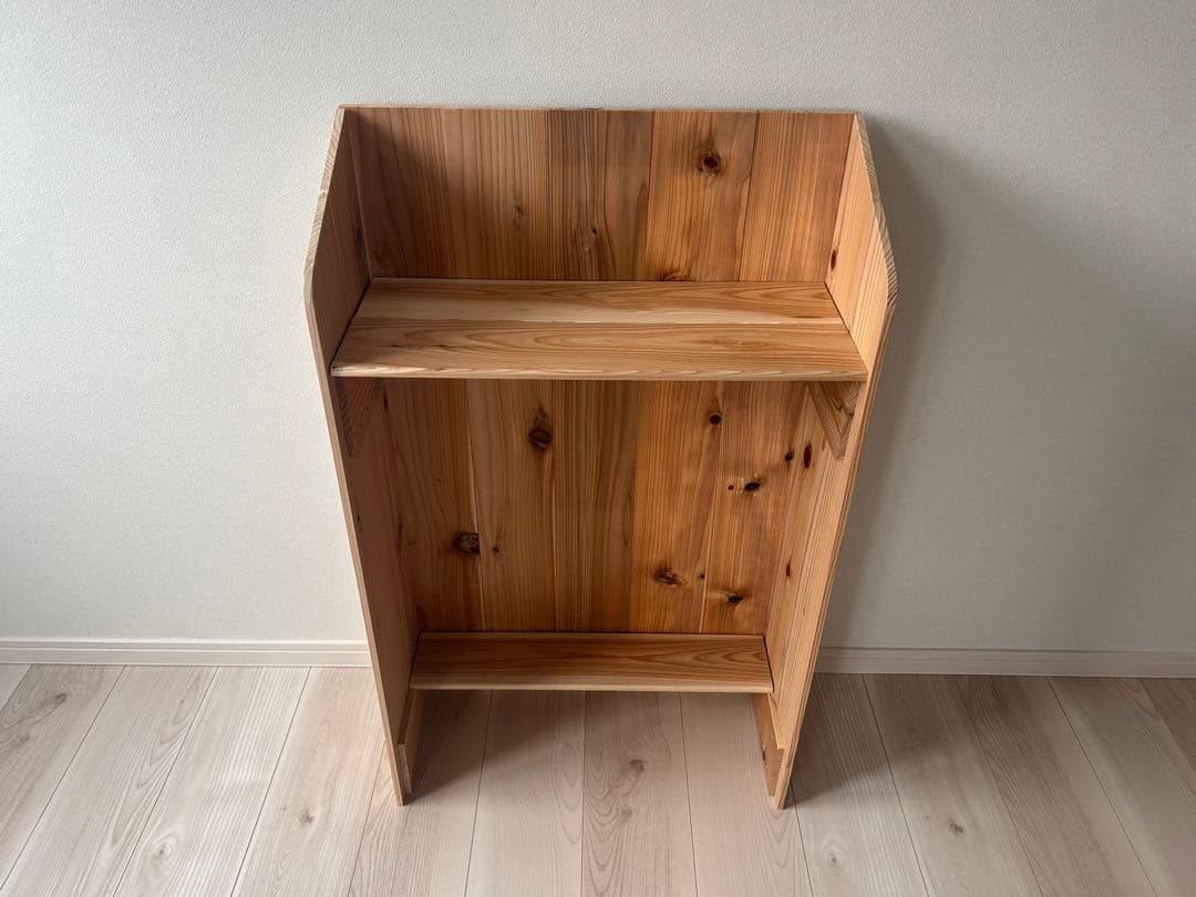 マルシェ•展示販売のレジ台に♪杉無垢材を使ったかわいいレジ