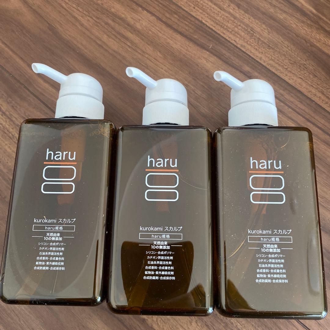 haru kurokami スカルプシャンプー 400mL*3点 Amazon | haru(ハル) kurokamiスカルプ（オリジナル） 400ml（約2ヶ月