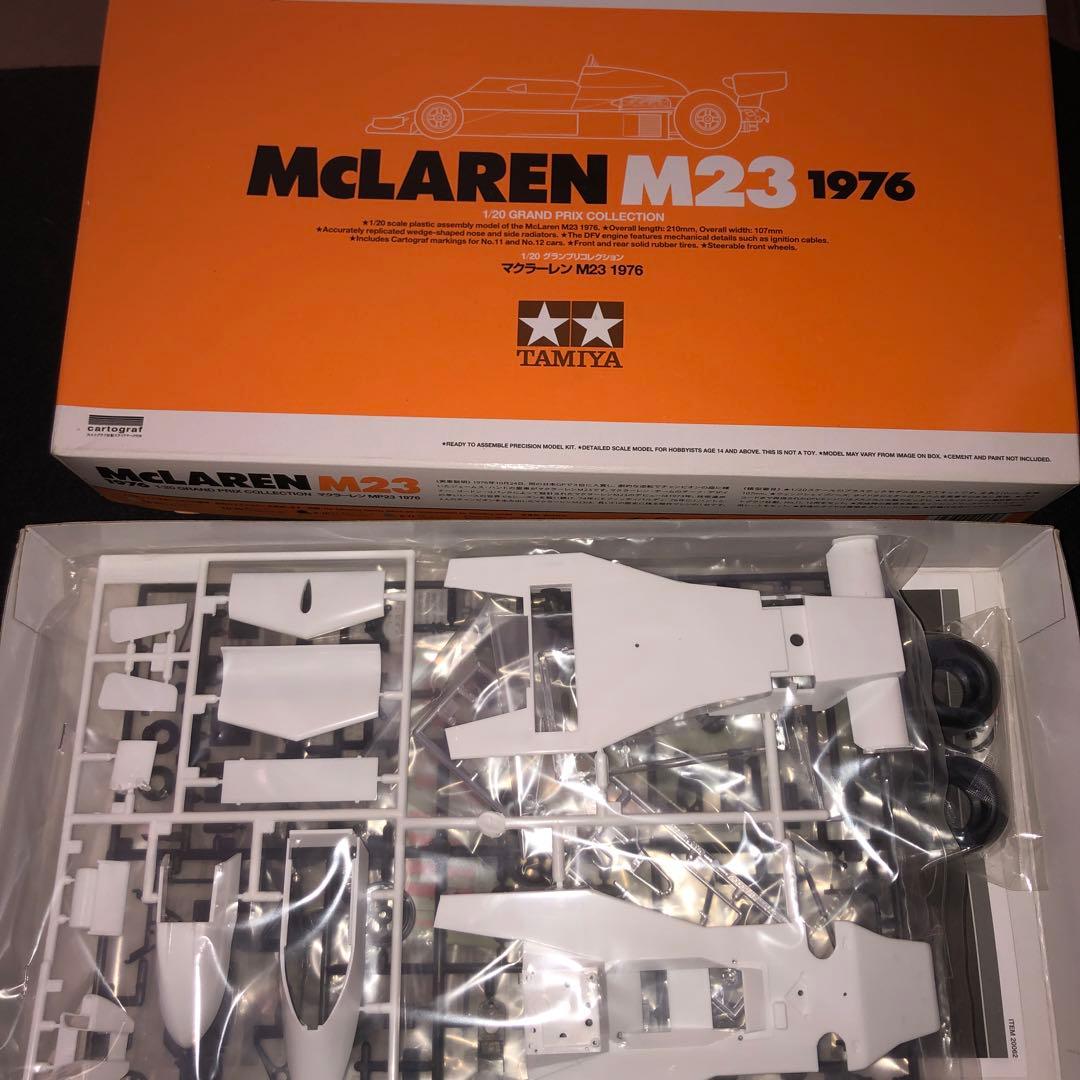 タミヤ1／20 1976マクラーレンM23オレンジ箱限定箱、エッチングパーツ