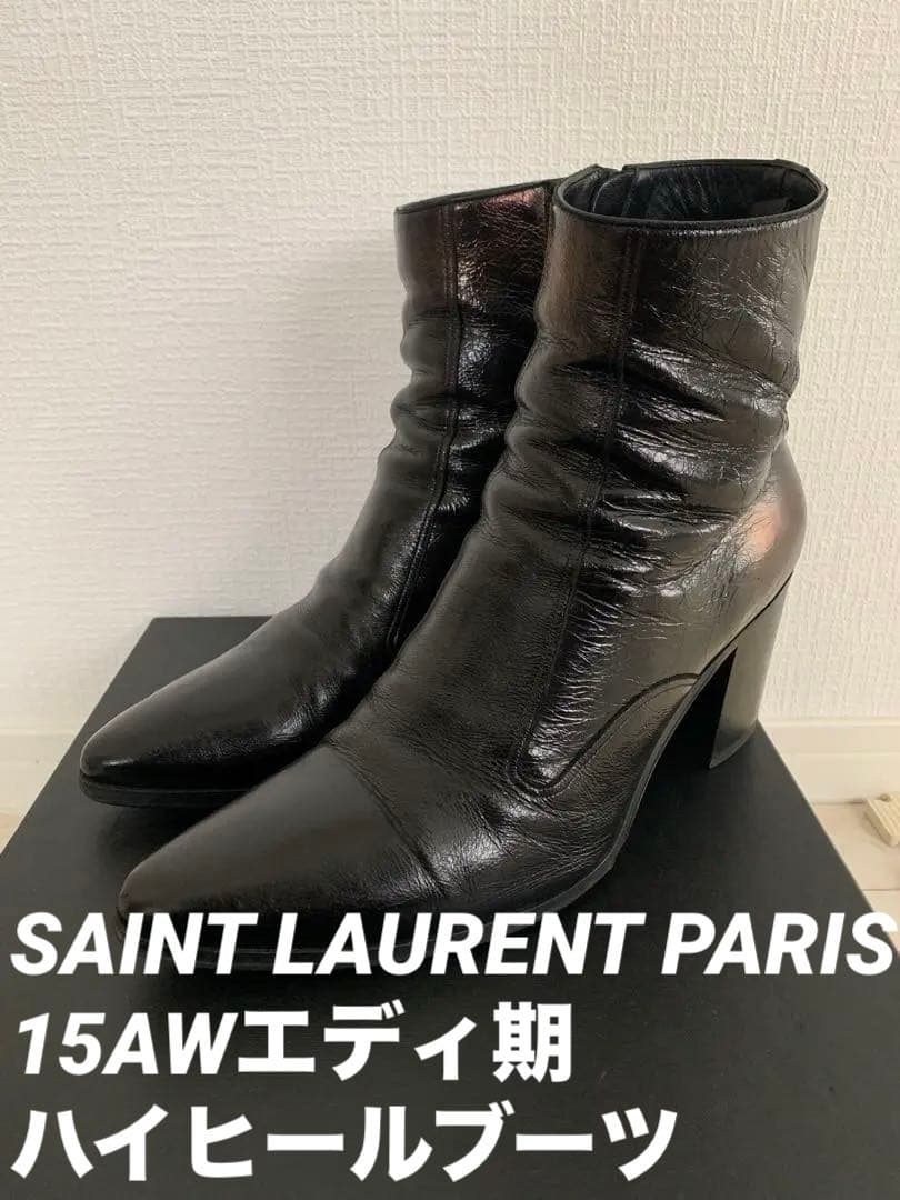 専用SAINT LAURENT PARIS 15AW8.5センチフレンチヒール - メルカリ
