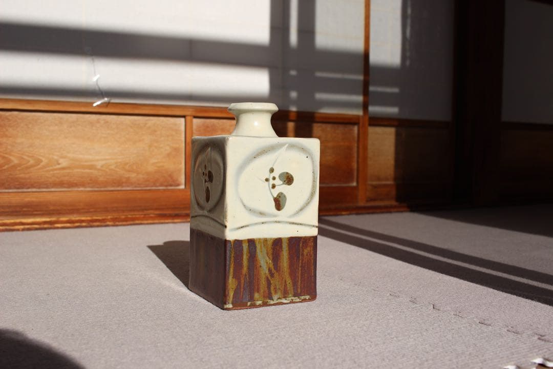 益子焼 花瓶 益子焼｜【益子焼】 花瓶 花器 フラワーベース 高さ13cm 丸く膨らませ