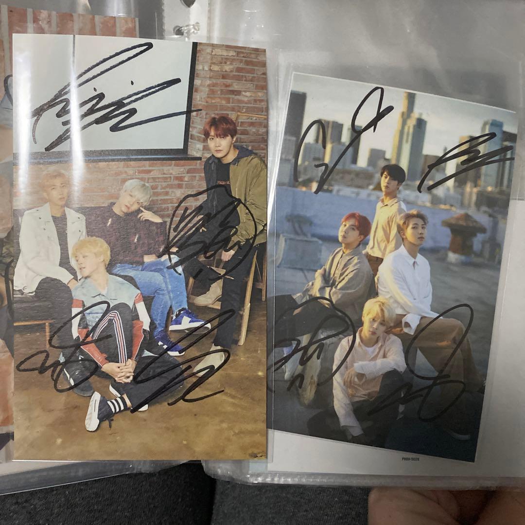 防弾少年団　ホソク　ジミン  ナムジュン　ジン　ユンギ　サイン　直筆　カード 2026年最新】btsジン サインの人気アイテム - メルカリ