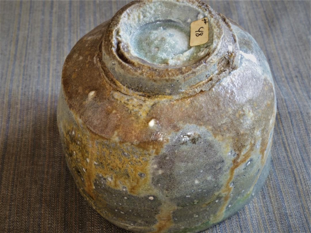 入手困難☆ジェフ・シャピロ【師：伊勢崎淳】焼き締め茶碗☆個展作