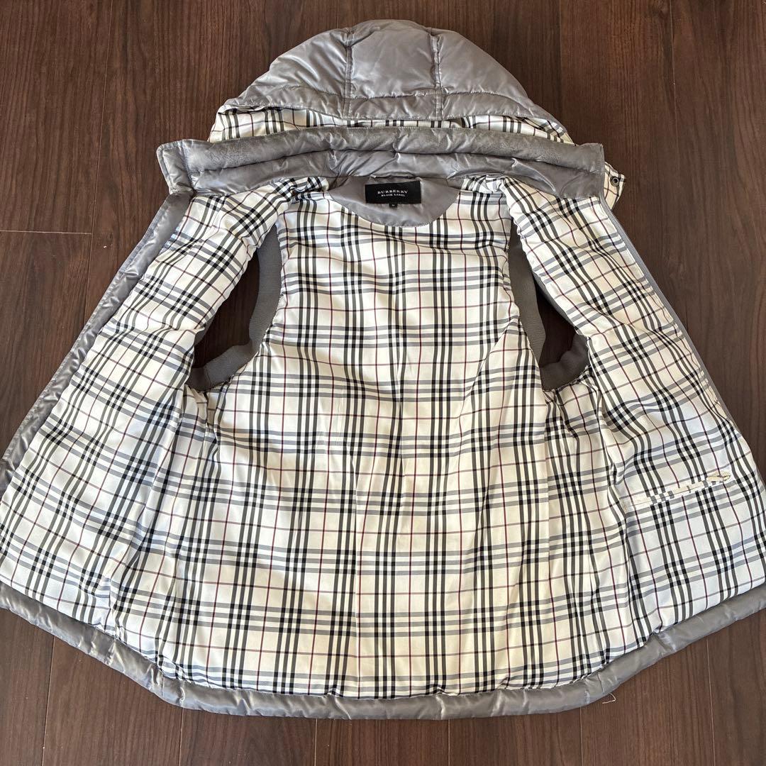 BURBERRY BLACK LABEL シルバー ダウンベスト M - メルカリ