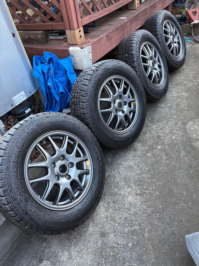 ペソ　DLスタッドレスWM02 アルミセット　205/65R15 4本① WINTER MAXX 02 [4本以上で送料無料] ダンロップ ウインターマックス