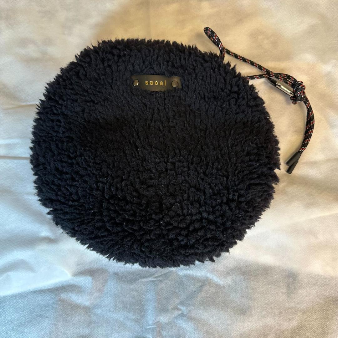 sacai サカイ 22SS ファーバッグ 黒 フリーサイズ - メルカリ