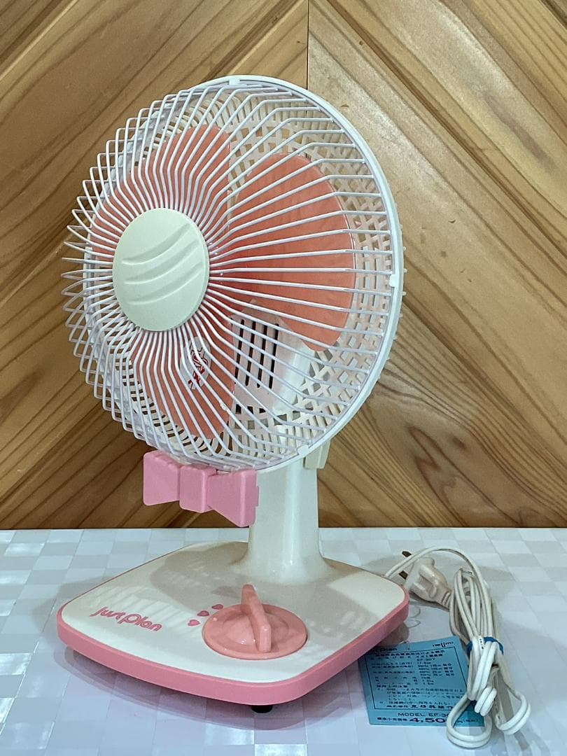 扇風機 小型 ピンク 昭和レトロ 卓上 イズミ - メルカリ
