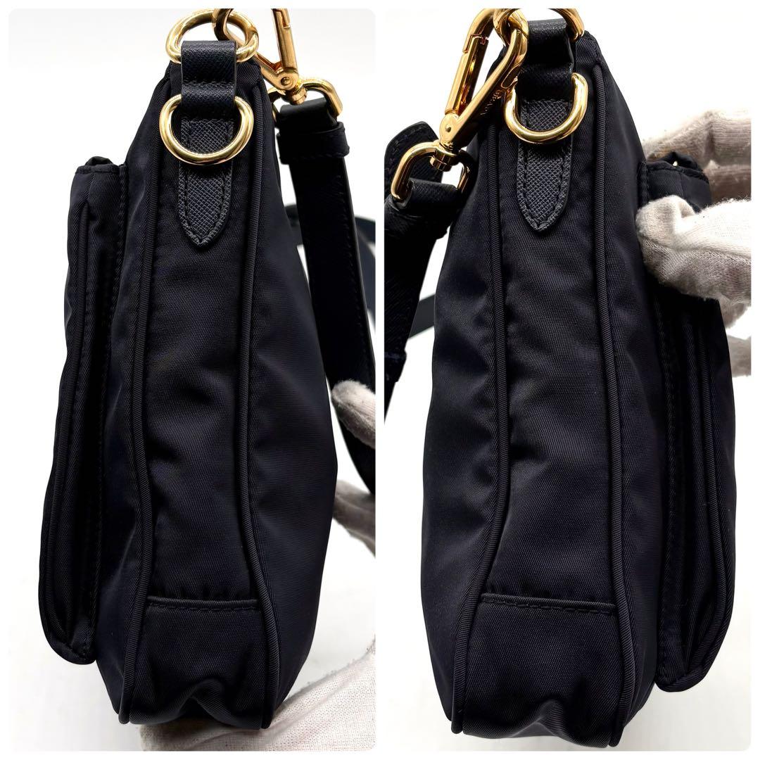 極美品✨プラダ ショルダーバッグ ナイロン サフィアーノ 近年モデル