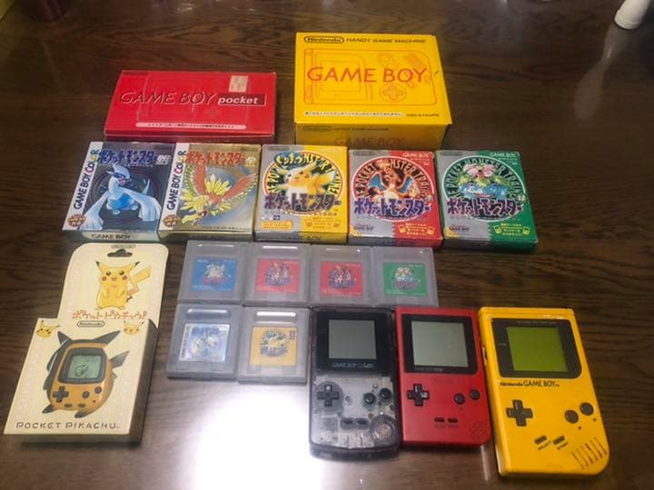 ポケモン　ゲーム機　ゲームボーイ　ポケットピカチュウ　カセット　緑赤青金銀 楽天市場】【60日保証キャンペーン中】【電池交換済】GB